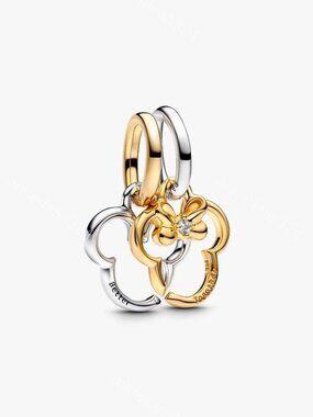 Pandora Disney Mickey Mouse & Minnie Mouse Splittable Dangle Charm